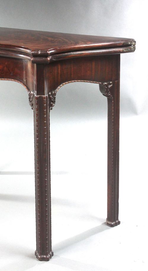 ANTIQUE CHIPPENDALE MAHOGANY CARD TABLE - ADDITIONAL PHOTO 2