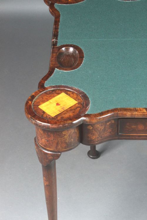 DUTCH MARQUETRY CARD TABLE - ADDITIONAL PHOTO 6