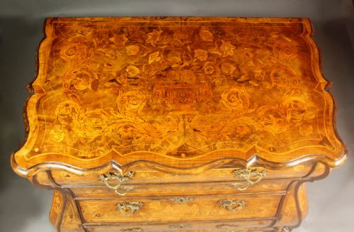 DUTCH MARQUETRY BOMB CHEST - ADDITIONAL PHOTO 2