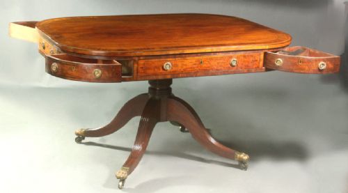 REGENCY MAHOGANY CENTRE TABLE IN THE MANNER OF GILLOWS - ADDITIONAL PHOTO 13
