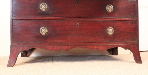 ANTIQUE GEORGE III SECRETAIRE BOOKCASE - ADDITIONAL PHOTO 6