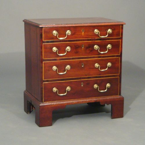 ANTIQUE MINIATURE GEORGIAN CHEST OF DRAWERS - ADDITIONAL PHOTO 1