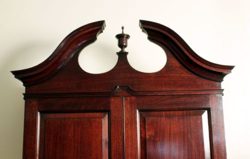 ANTIQUE GEORGIAN MAHOGANY BUREAU BOOKCASE - ADDITIONAL PHOTO 4