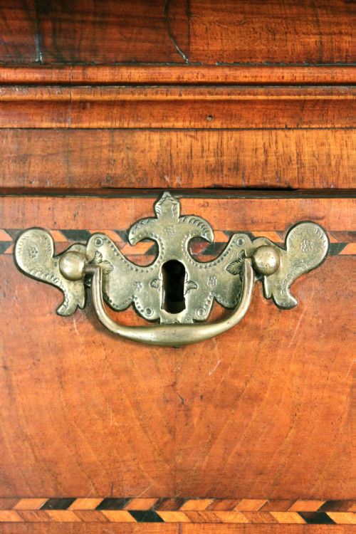 ANTIQUE WALNUT TALLBOY - ADDITIONAL PHOTO 3