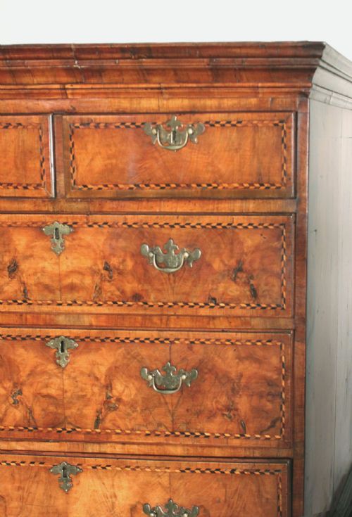 ANTIQUE WALNUT TALLBOY - ADDITIONAL PHOTO 5