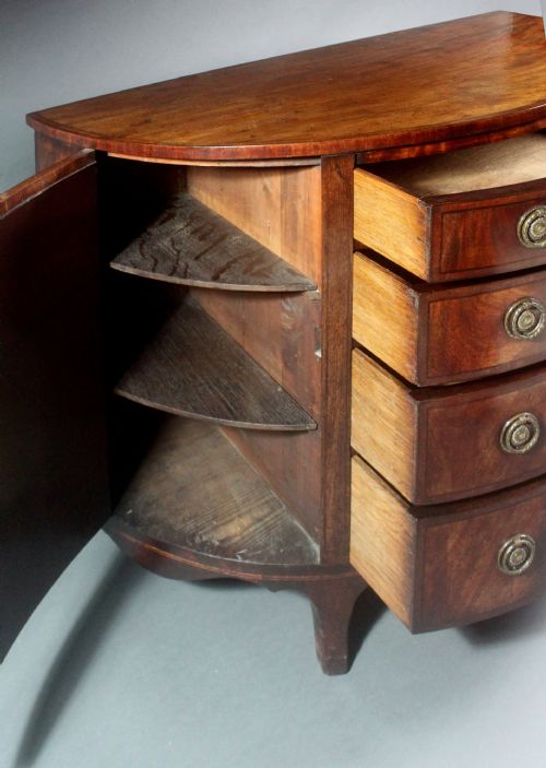 GEORGE III DEMILUNE COMMODE - ADDITIONAL PHOTO 4