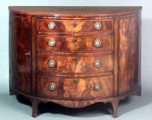 GEORGE III DEMILUNE COMMODE - ADDITIONAL PHOTO 7