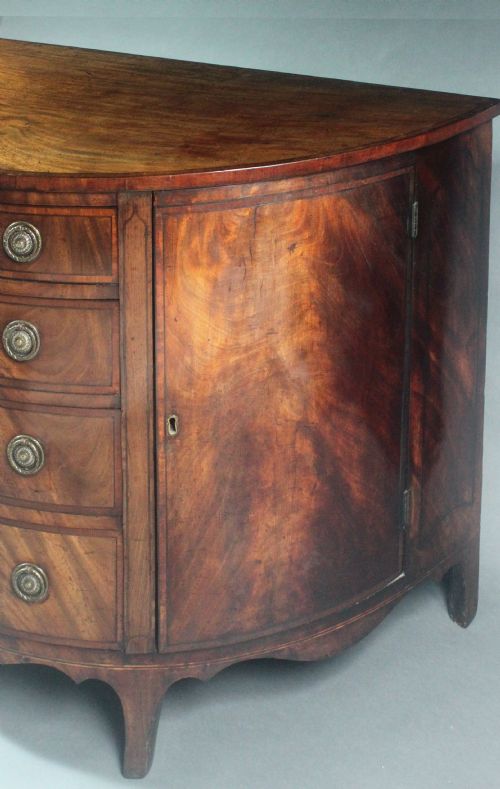 GEORGE III DEMILUNE COMMODE - ADDITIONAL PHOTO 8