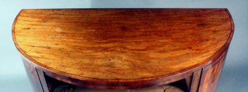 GEORGE III DEMILUNE COMMODE - ADDITIONAL PHOTO 10