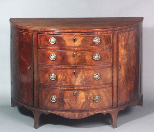 GEORGE III DEMILUNE COMMODE - ADDITIONAL PHOTO 13