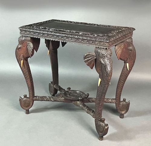 Antique Indian Elephant Table