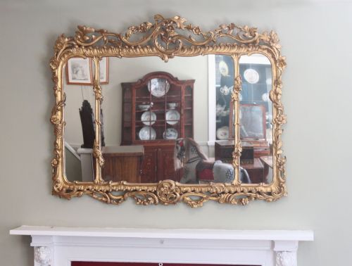 CHIPPENDALE GILTWOOD OVERMANTLE MIRROR - ADDITIONAL PHOTO 1