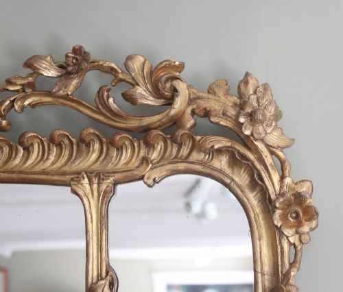 CHIPPENDALE GILTWOOD OVERMANTLE MIRROR - ADDITIONAL PHOTO 2
