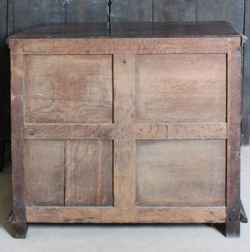 CHARLES II MOULDED FRONT OAK CHEST OF DRAWERS - ADDITIONAL PHOTO 3