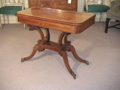 Regency Rosewood Card Table