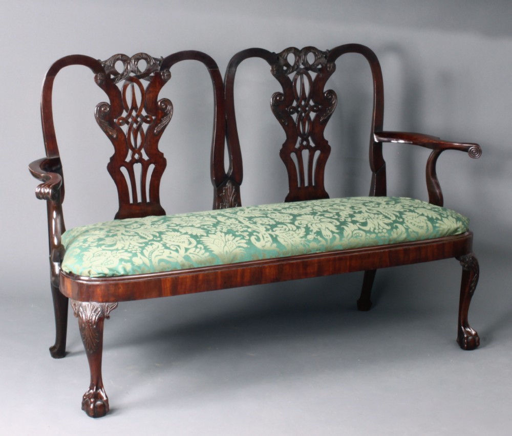 Antique chair-back settee