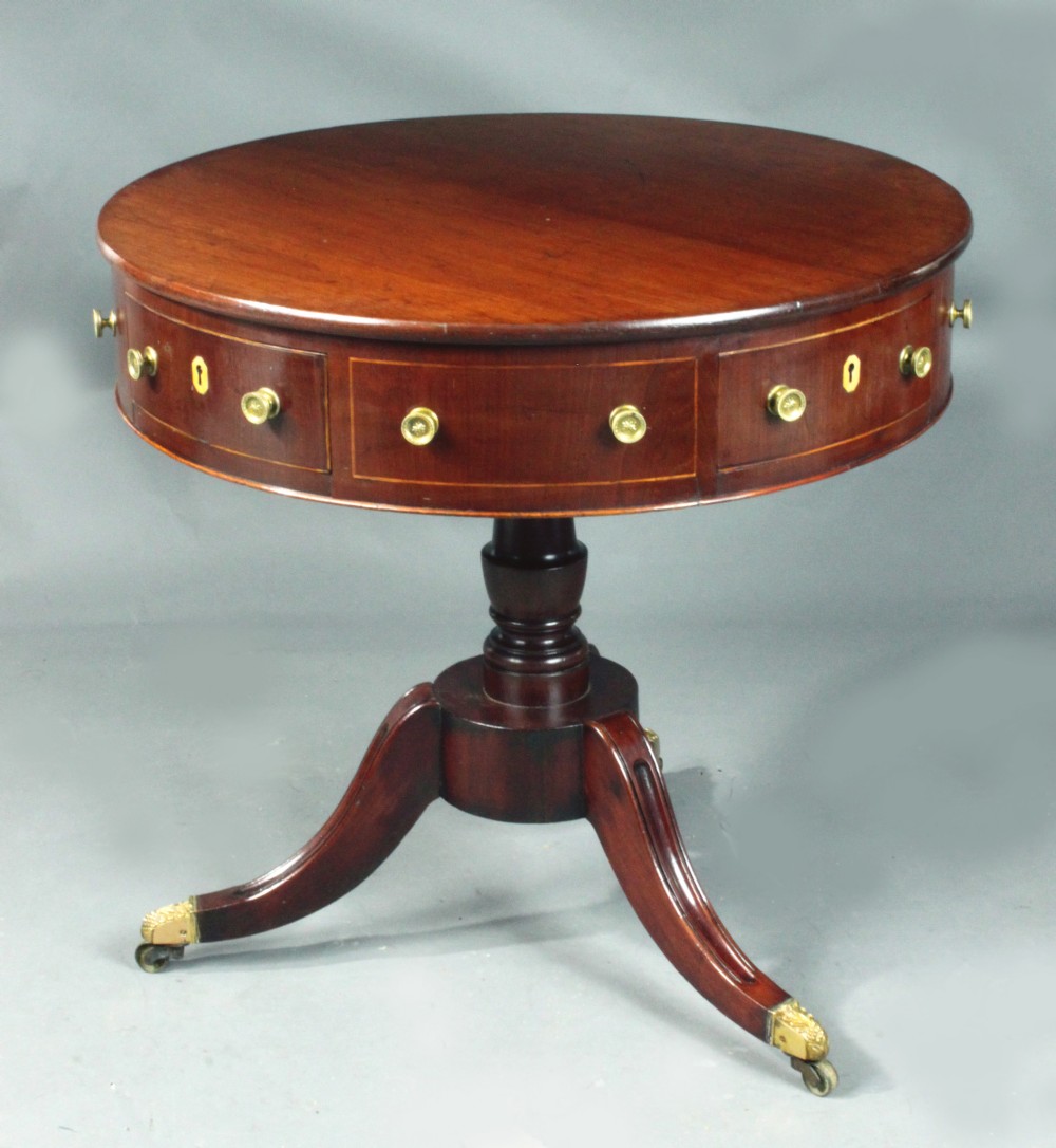 Antique drum table
