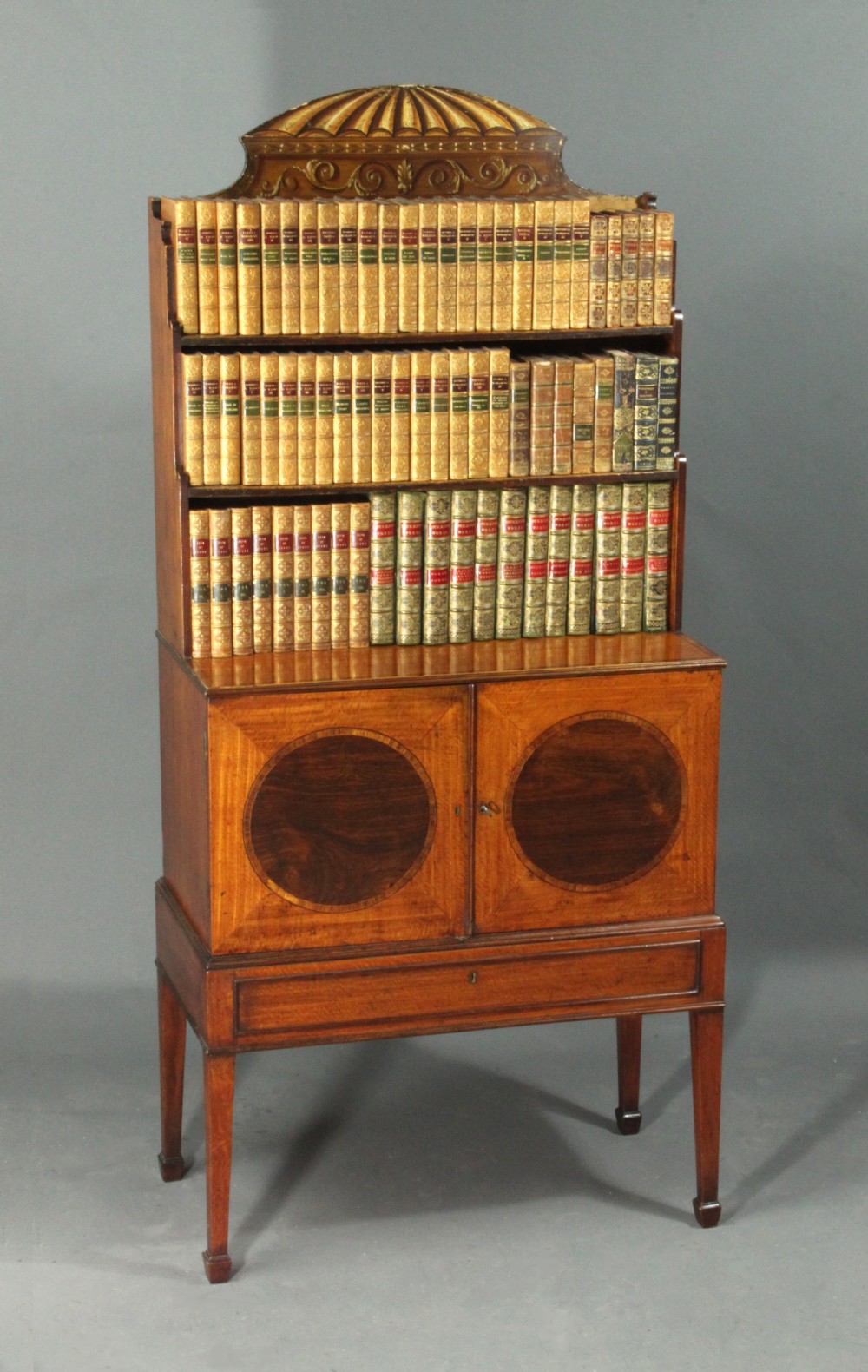 Sheraton Period satinwood dwarf bookcase