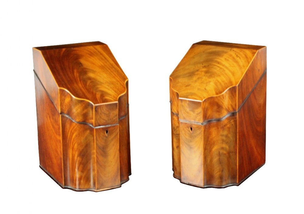 Pair of Antique Knife boxes
