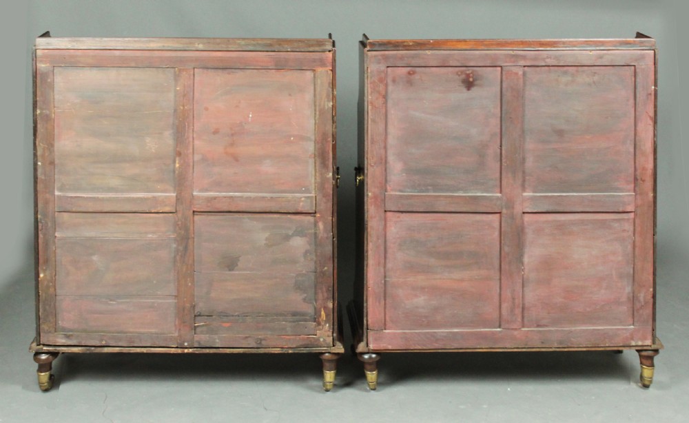 Pair of Georgian waterfall bookcases View VI