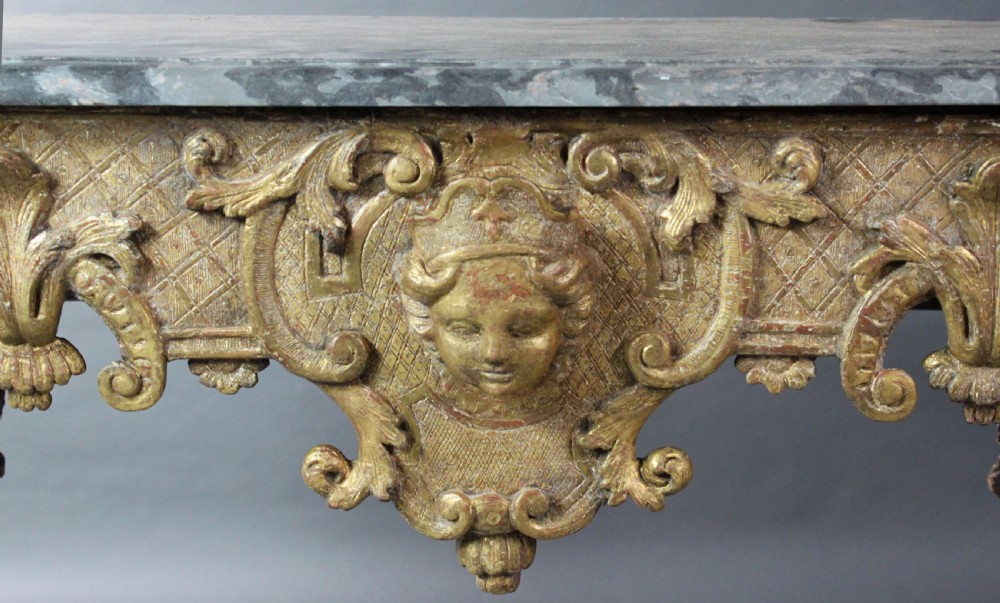 Late 17th Century gilt wood console table View V