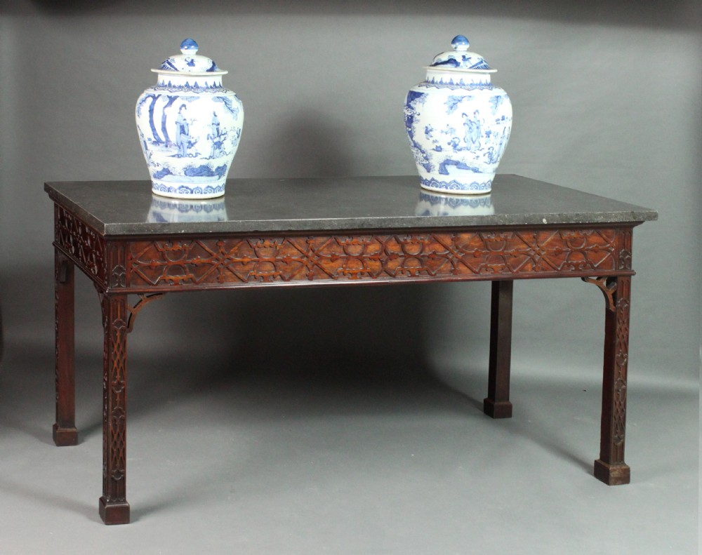 Chippendale mahogany serving table View IV