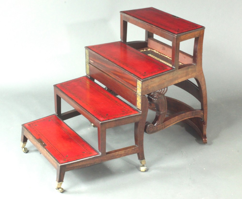 Antique metamorphic library chair View II
