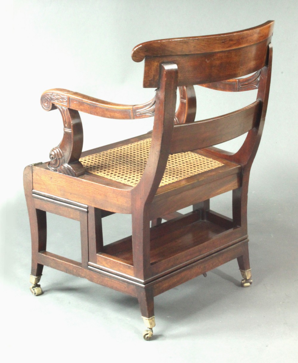 Antique metamorphic library chair View V