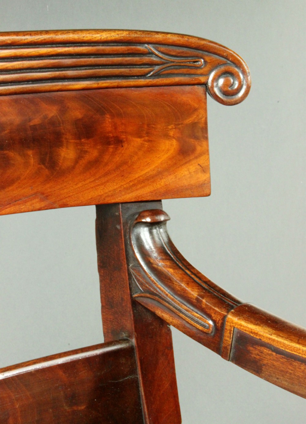 Antique metamorphic library chair View VI