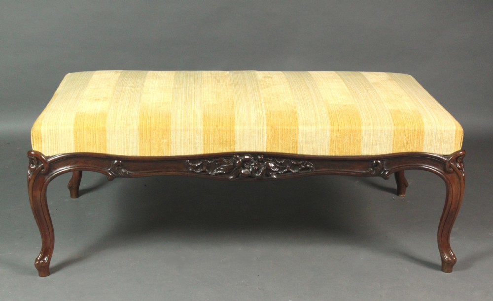 Large walnut stool View II