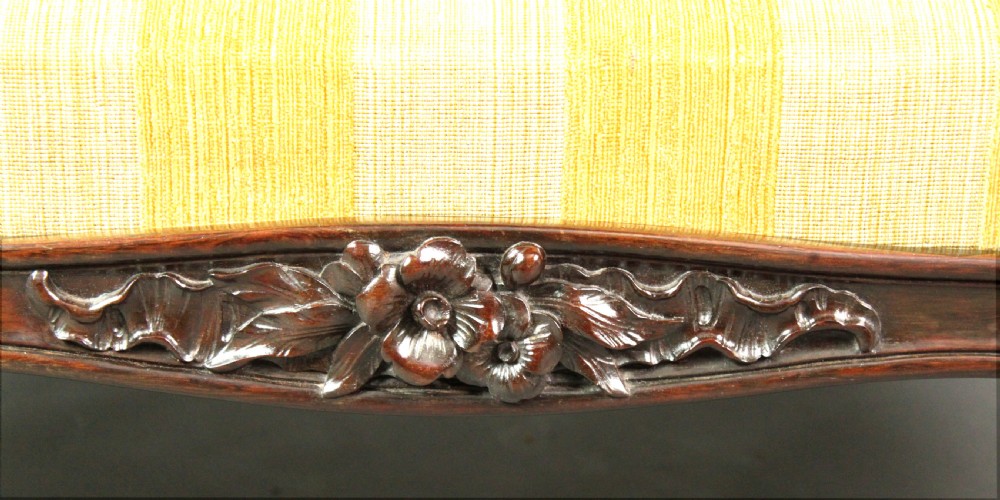 Large walnut stool View V