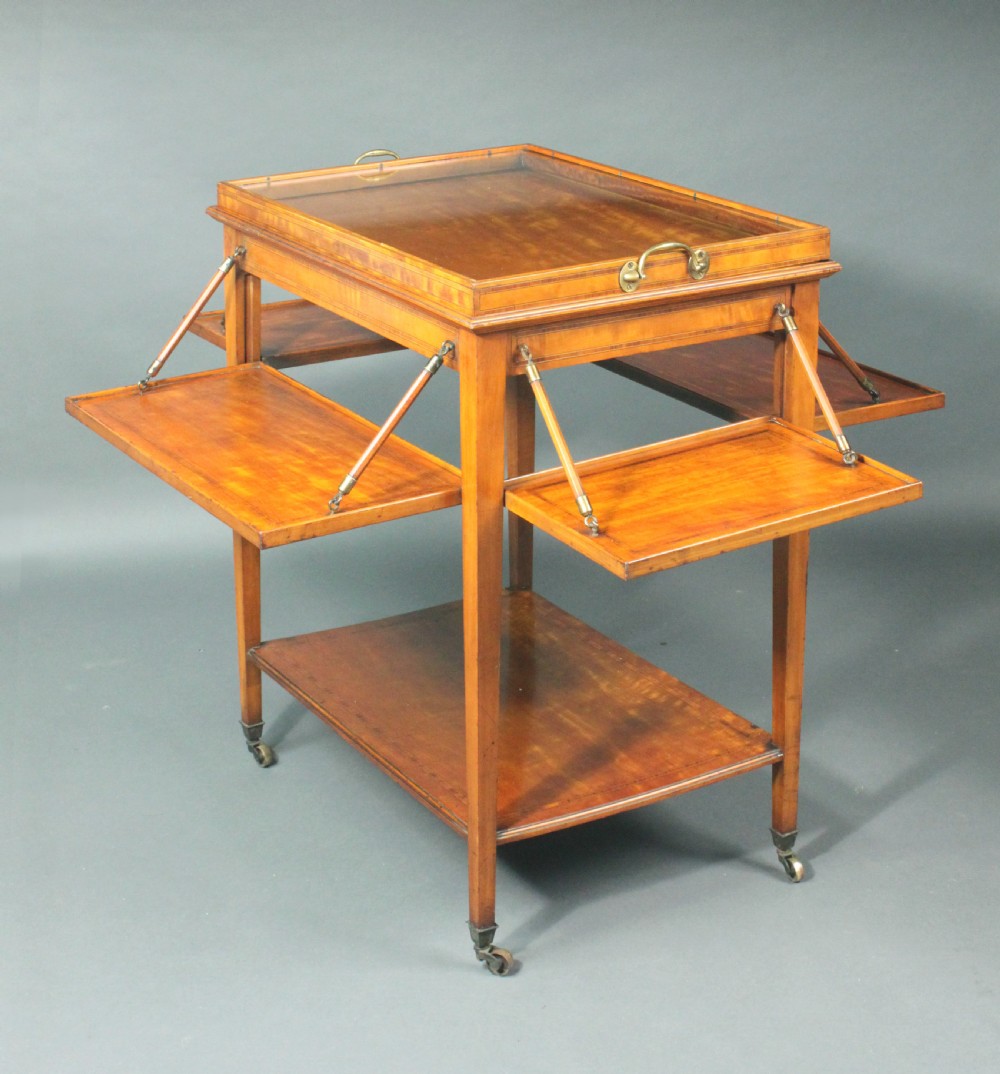 Satinwood tea trolley View III