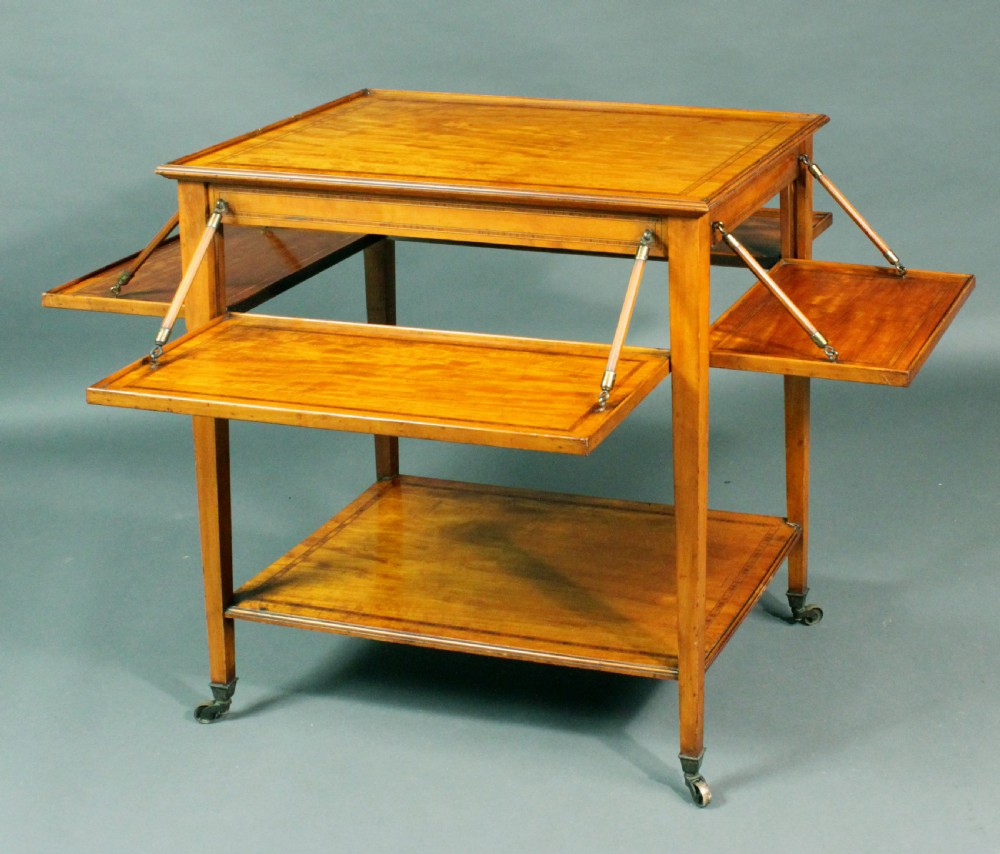 Satinwood tea trolley View IV