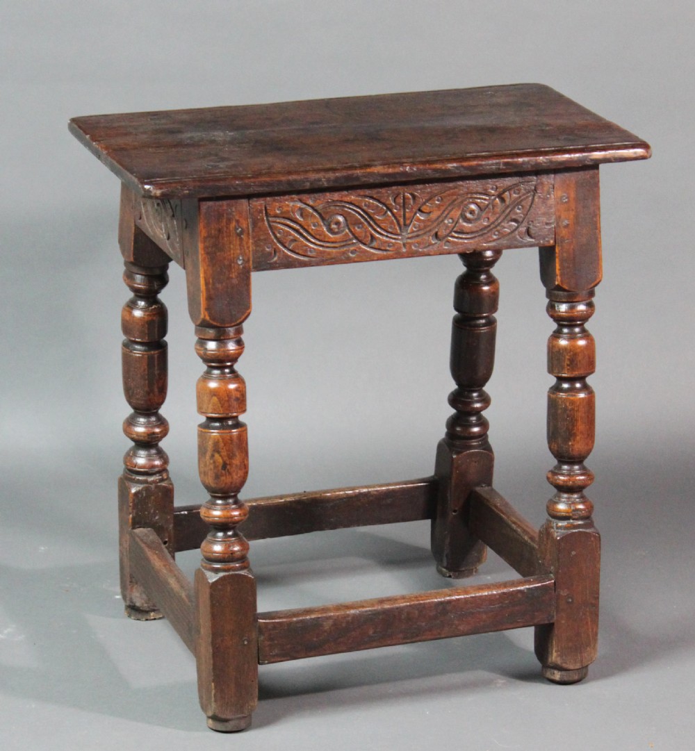 Oak joined stool