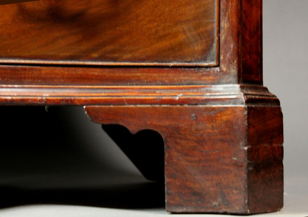 Antique mahogany serpentine chest View VIII