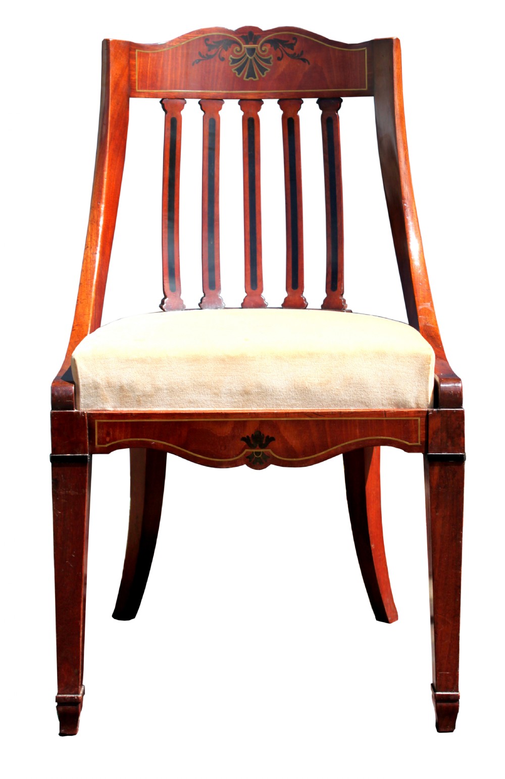 Set of 12 mahogany dining chairs View II