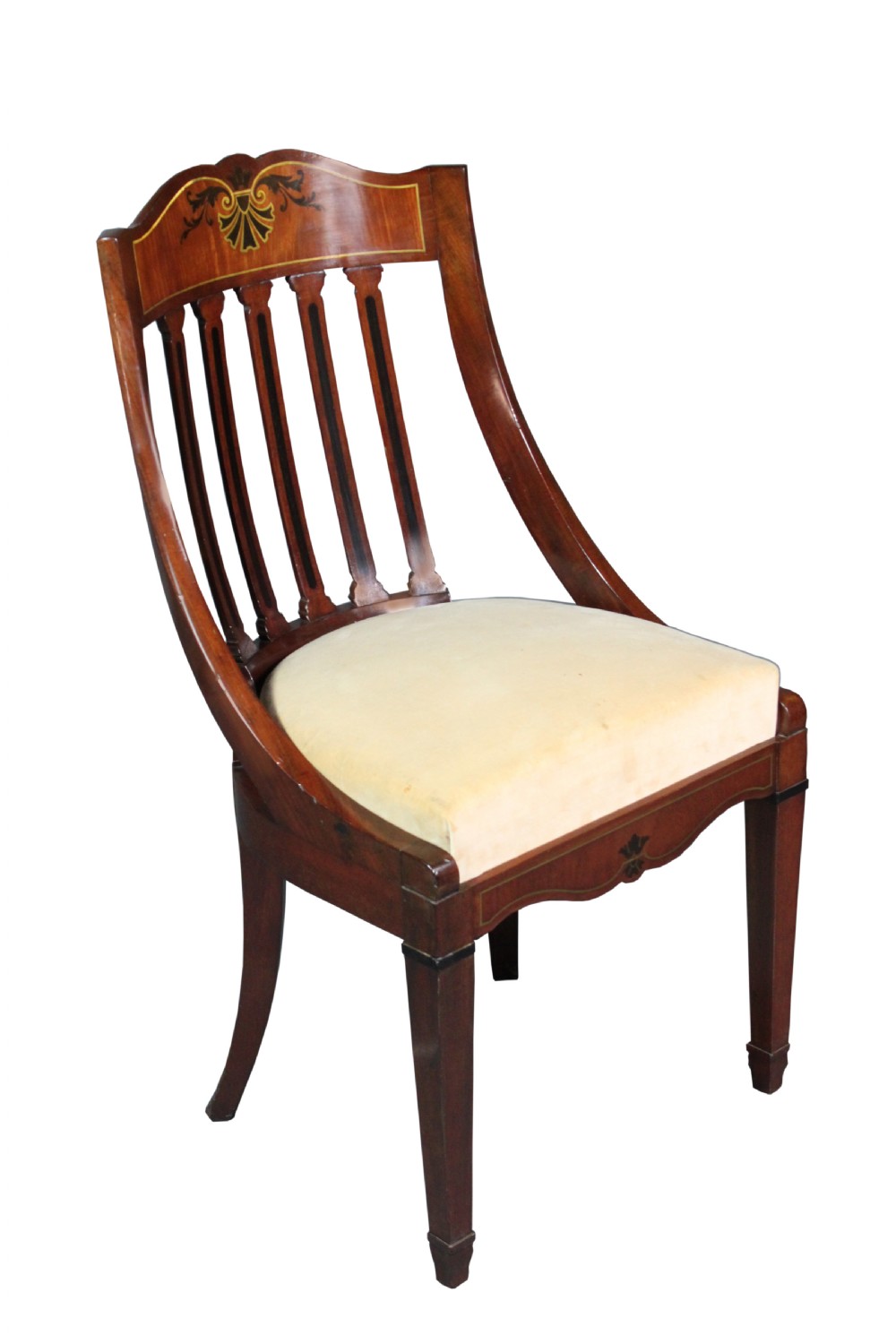 Set of 12 mahogany dining chairs View III