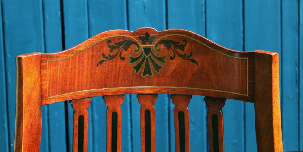 Set of 12 mahogany dining chairs View V