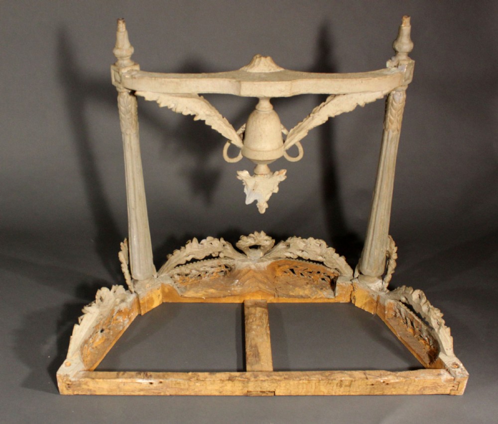 Louis XVI carved wood console table View VII
