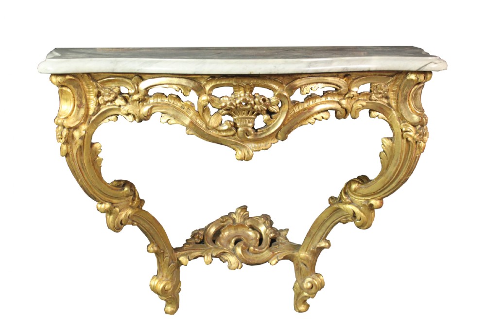 Louis XVI console and mirror View II
