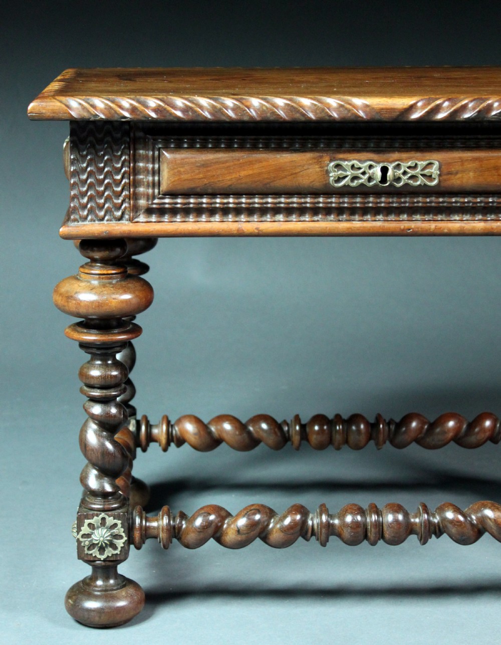 2 Portuguese low rosewood tables View VI