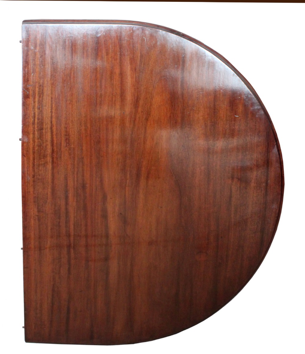 George III four pedestal mahogany dining table View III