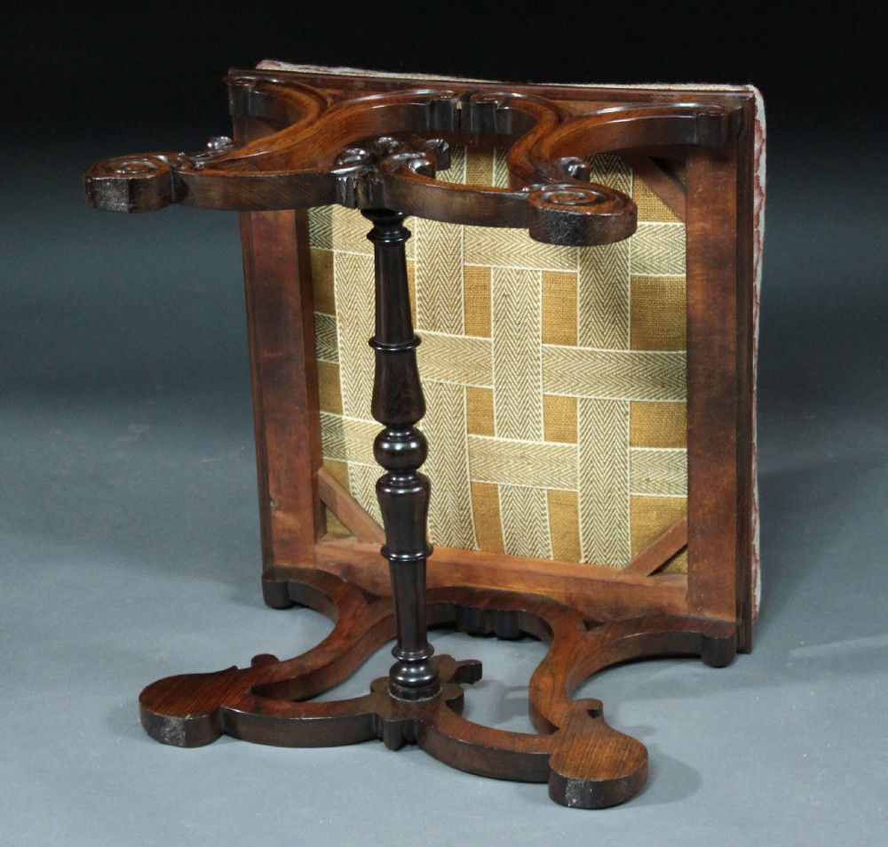 Regency Rosewood X framed Stool View V