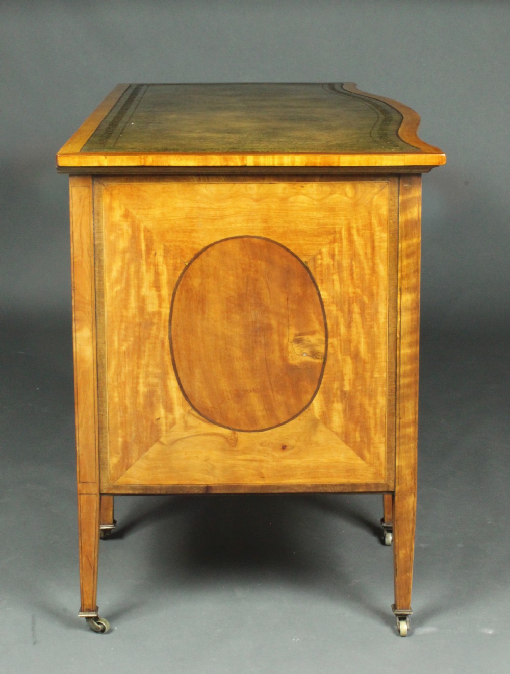 Satinwood inlaid dressing table by Edwards and Roberts, formerly owned by Maureen Swanson the fllm actress View III