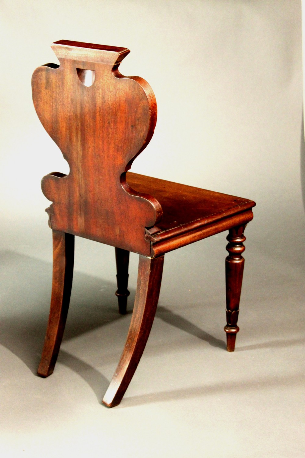 Four armorial hall chairs View VI