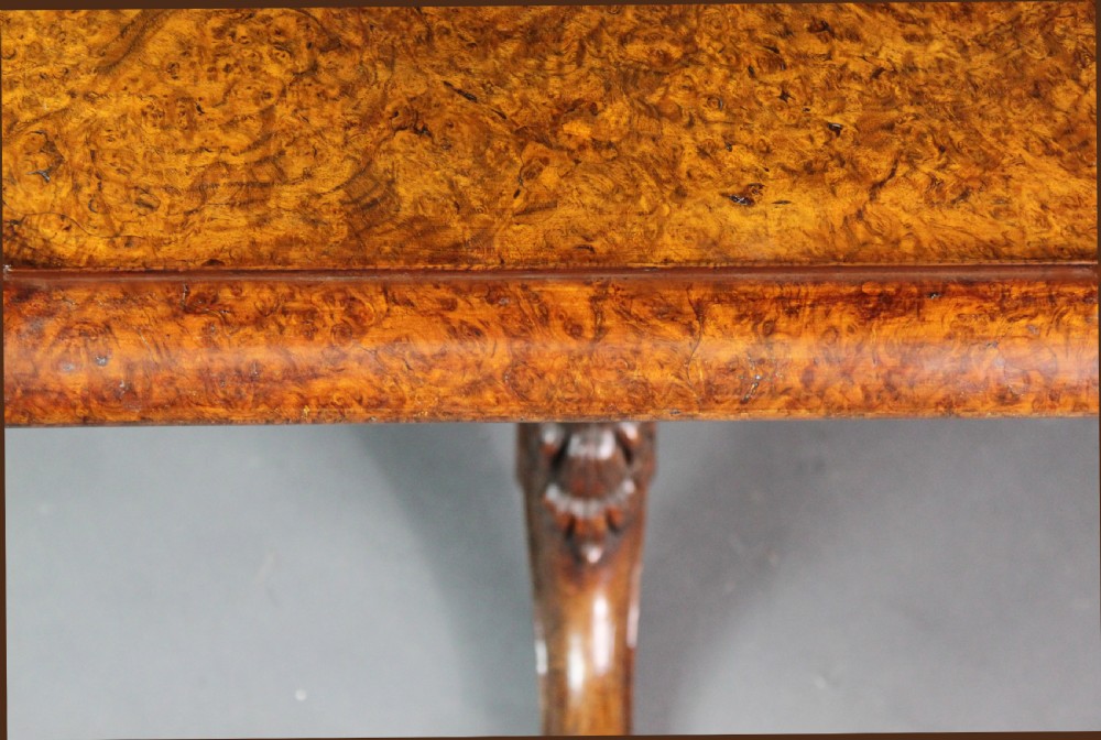 Burr oak octagonal table View IV