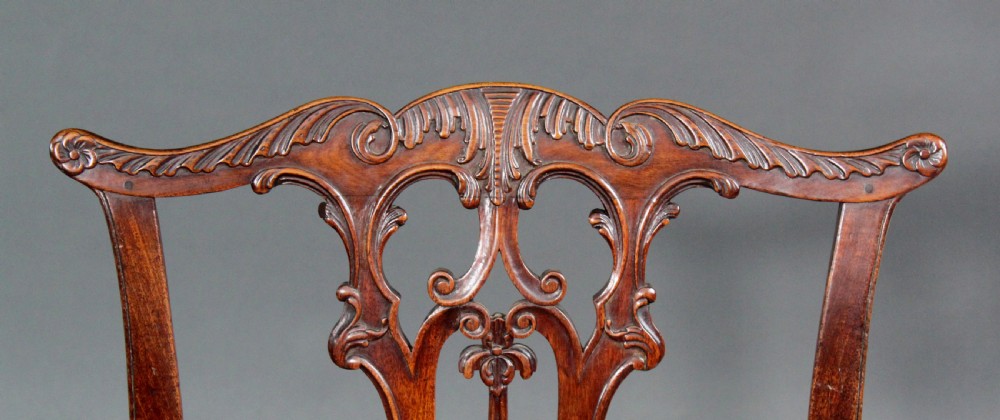 Set of 6 Chippendale period chairs View VII