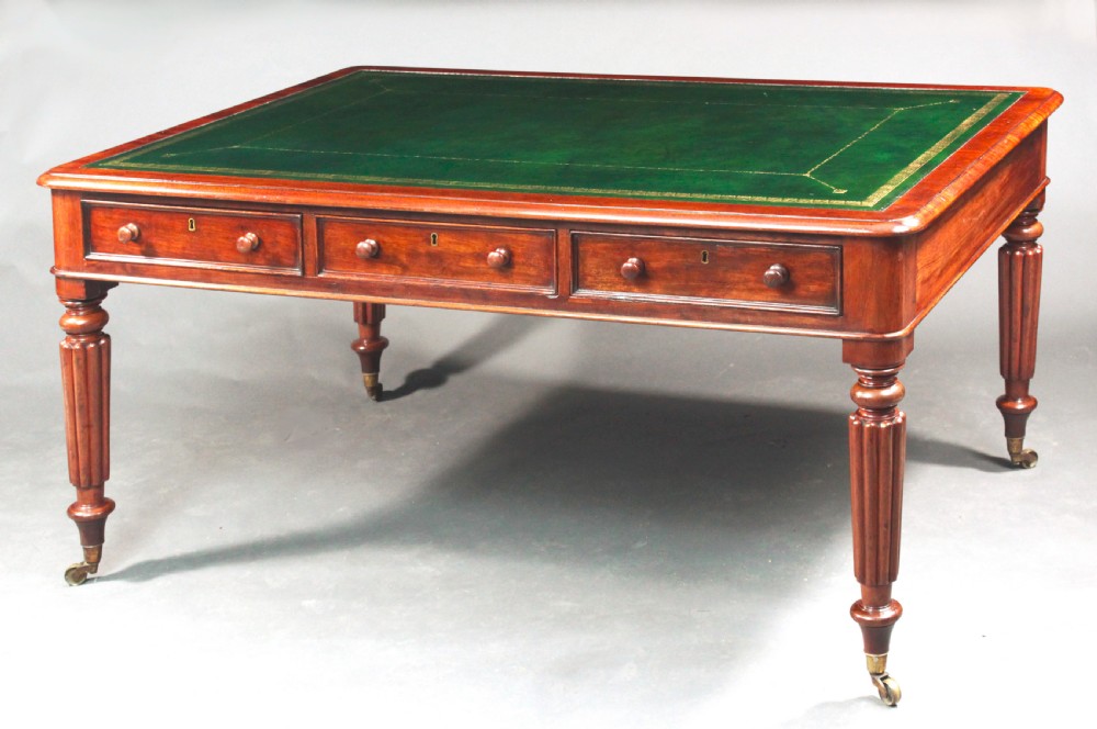Large Mahogany Writing Table View VI