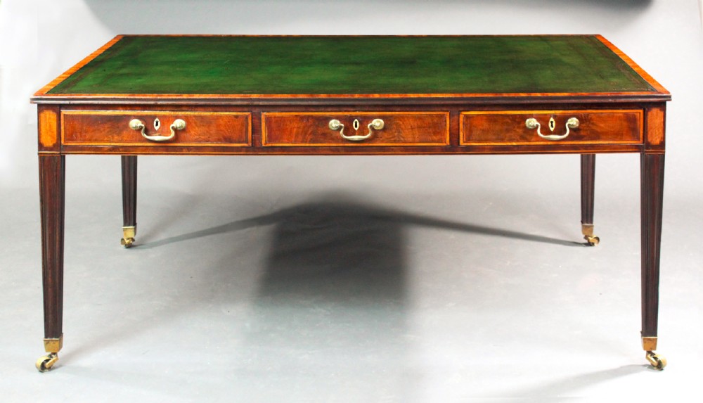 Georgian mahogany writing table View II