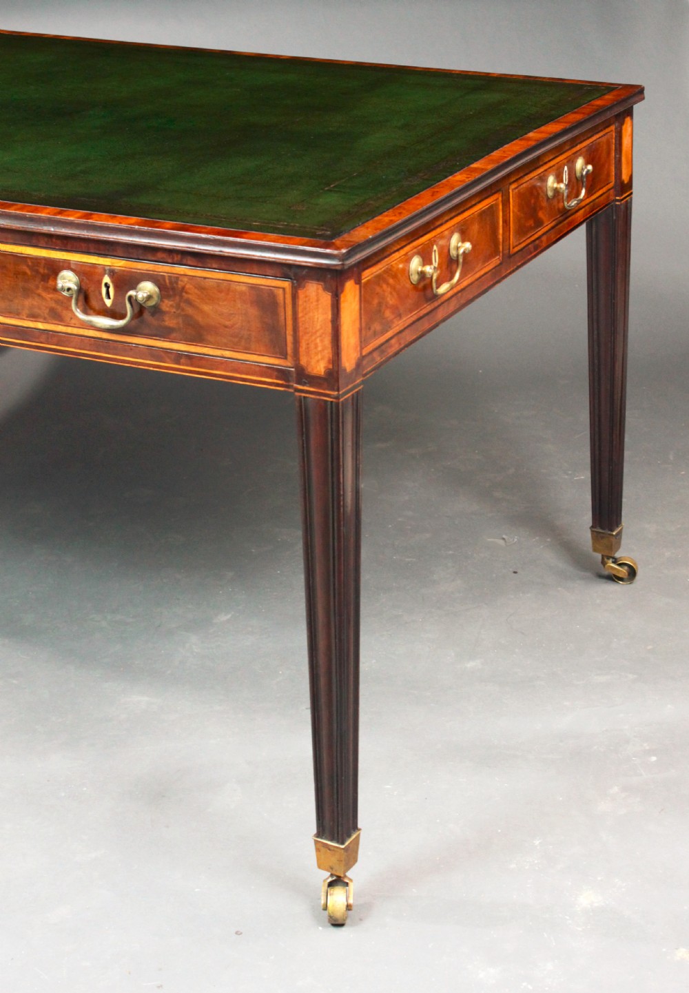 Georgian mahogany writing table View IV